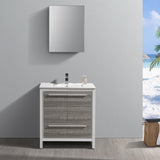 Fresca Allier Rio 30" Ash Gray Bathroom Vanity