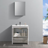Fresca Allier Rio 30" Ash Gray Bathroom Vanity
