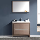 Fresca Allier 40" Modern Bathroom Vanity w/ Mirror