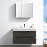 Fresca Valencia 40" Wall Hung Modern Bathroom Vanity w/ Medicine Cabinet