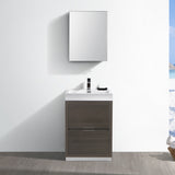Fresca Valencia 24" Free Standing Modern Bathroom Vanity w/ Medicine Cabinet