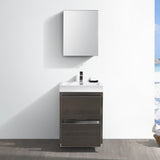 Fresca Valencia 24" Free Standing Modern Bathroom Vanity w/ Medicine Cabinet