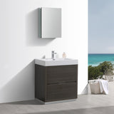 Fresca Valencia 30" Free Standing Modern Bathroom Vanity w/ Medicine Cabinet