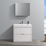 Fresca Valencia 36" Free Standing Modern Bathroom Vanity w/ Medicine Cabinet