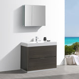 Fresca Valencia 40" Free Standing Modern Bathroom Vanity w/ Medicine Cabinet