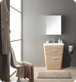 Fresca Milano 26" Chestnut Bathroom Vanity