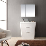 Fresca Milano 32" Modern Bathroom Vanity w/ Medicine Cabinet
