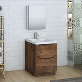 Fresca Tuscany 24" Rosewood Free Standing Modern Bathroom Vanity FVN9124RW