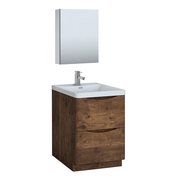 Fresca Tuscany 24" Rosewood Free Standing Modern Bathroom Vanity FVN9124RW