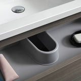 Fresca Lazzaro 84" Gray Wood Free Standing Double Sink Modern Bathroom Vanity FVN93-361236MGO-D