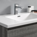 Fresca Lazzaro 36" Glossy Ash Gray Modern Bathroom Vanity FVN9336HA