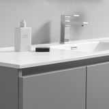 Fresca Lazzaro 60" Gray Free Standing Single Sink Modern Bathroom Vanity FVN9360GR-S