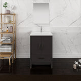 Fresca Imperia 24" Dark Gray Oak Free Standing Modern Bathroom Vanity FVN9424DGO