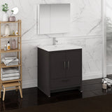 Fresca Imperia 30" Dark Gray Oak Free Standing Modern Bathroom Vanity FVN9430DGO
