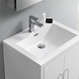 Fresca Imperia 30" Glossy White Free Standing Modern Bathroom Vanity FVN9430WH