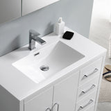 Fresca Imperia 36" Glossy White Modern Bathroom Vanity Right Version FVN9436WH-R