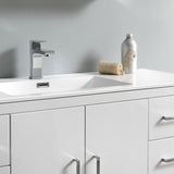 Fresca Imperia 48" Glossy White Free Standing Modern Bathroom Vanity FVN9448WH