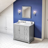 Jeffrey Alexander Addington Contemporary 36" Grey Single Sink Vanity VKITADD36GRWCR