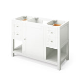 Jeffrey Alexander Astoria Transitional 48" White Single Sink Vanity w/ Calacatta Vienna Quartz Top | VKITAST48WHCQR