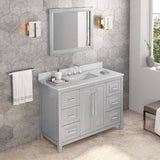 Jeffrey Alexander Cade Modern 48" Grey Single Sink Vanity VKITCAD48GRWCR