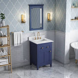 Jeffrey Alexander Chatham Traditional 24" Hale Blue Single Sink Vanity VKITCHA24BLWCR