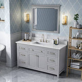Jeffrey Alexander Chatcham Traditional 60" Grey Single Sink Vanity VKITCHA60SGRWCR
