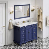 Jeffrey Alexander Douglas Transitional 48" Hale Blue Single Sink Vanity VKITDOU48BLWCR