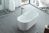 Virtu USA Serenity 67" x 31.49" Freestanding Soaking Bathtub