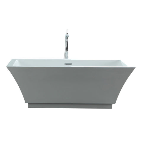 Virtu USA Serenity 59" x 29.5" Freestanding Soaking Bathtub