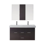 Virtu USA Opal 48" Double Bathroom Vanity with countertop