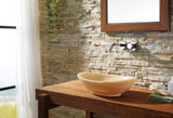 Virtu USA Phoenix Natural Stone Bathroom Vessel Sink in Honey Onyx Marble