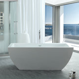 Virtu USA Serenity 67" x 31.5" Freestanding Soaking Bathtub