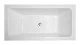 Virtu USA Serenity 63" x 29.5" Freestanding Soaking Bathtub