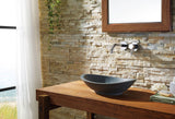 Virtu USA Bia Natural Stone Bathroom Vessel Sink in G654 Granite