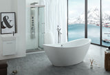 Virtu USA Serenity 71" x 34.64" Freestanding Soaking Bathtub