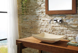 Virtu USA Icarus Natural Stone Bathroom Vessel Sink in Sunny Yellow Marble