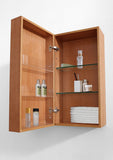 Virtu USA Carvell 16" Linen Cabinet in Chestnut