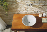 Virtu USA Thia Natural Stone Bathroom Vessel Sink in Guangxi White Marble