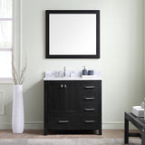 36" Single Bathroom Vanity in Zebra Grey