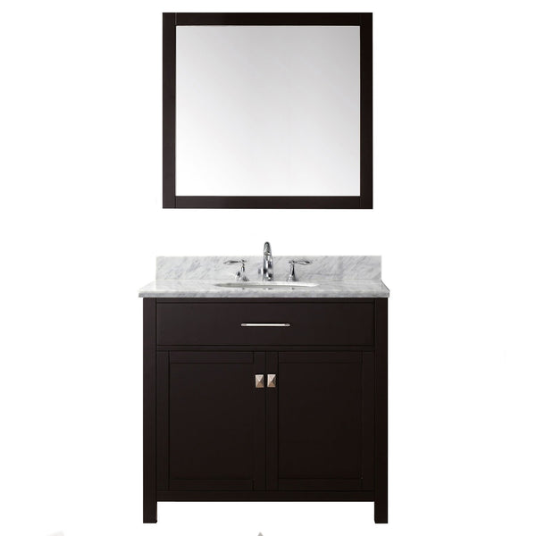 Virtu USA Caroline 36" Single Bathroom Vanity with Marble Top