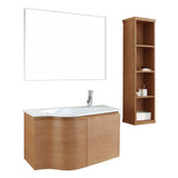 Virtu USA Roselle 36" Single Bathroom Vanity with White Ceramic Top & Round Sink