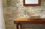 Virtu USA Elysia Natural Stone Bathroom Vessel Sink in G682 Granite