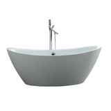 Virtu USA Serenity 71" x 34.64" Freestanding Soaking Bathtub