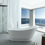 Virtu USA Serenity 67" x 31.49" Freestanding Soaking Bathtub