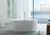 Virtu USA Serenity 59" x 29.5" Freestanding Soaking Bathtub