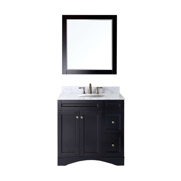 Virtu USA Elise 36" Single Bathroom Vanity w/ Marble Top