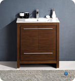 Fresca Allier 30" Wenge Brown Modern Bathroom Cabinet w/ Sink