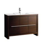 Fresca Allier 48" Wenge Brown Modern Bathroom Cabinet w/ Sink