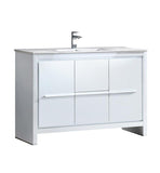 Fresca Allier 48" White Modern Bathroom Cabinet w/ Sink