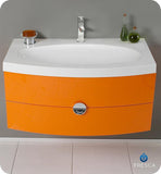 Fresca Energia 36" Orange Modern Bathroom Cabinet w/ Integrated Sink